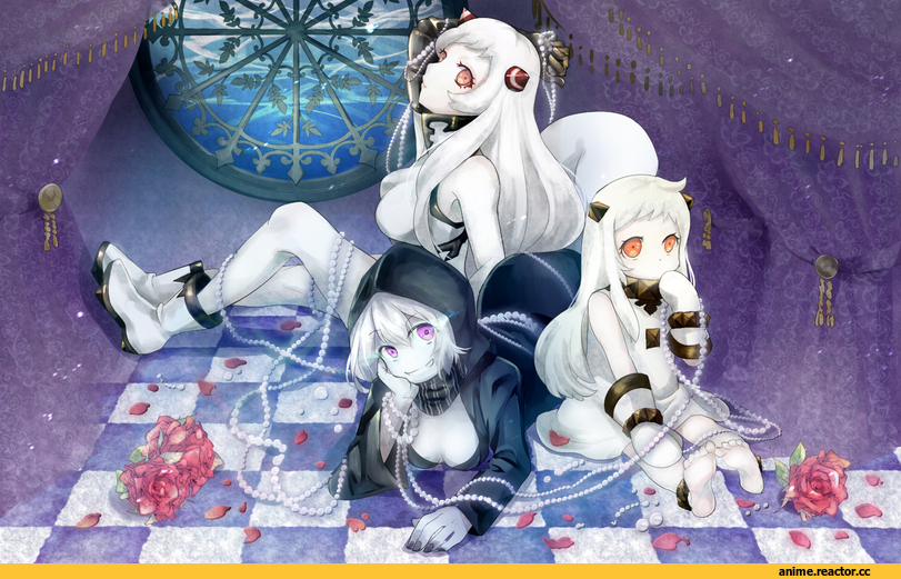 Airfield Hime, Kantai Collection, Northern Ocean Hime, Re-class Battleship, Shinkaisei-kan, Anime Art, koharu biyori (monadox), Anime