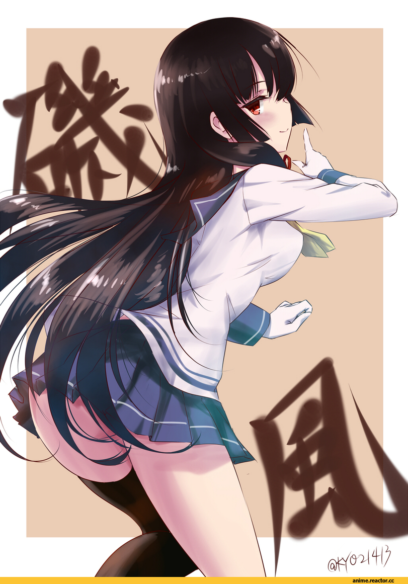 Isokaze (Kantai Collection), Kantai Collection, kyo (kyo21413), oshiri, Anime Ero, Anime