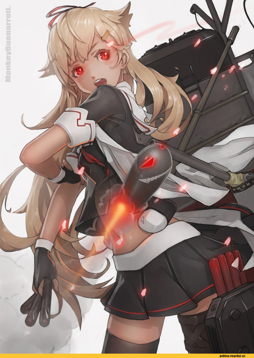 Yuudachi, Kantai Collection, Anime Art, monkey buonarroti, Anime