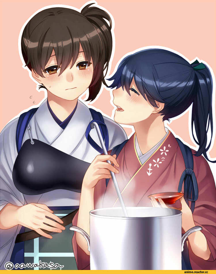 Kaga (Kantai Collection), Kantai Collection, ryuuki (hydrangea), Houshou (Kantai Collection), Anime
