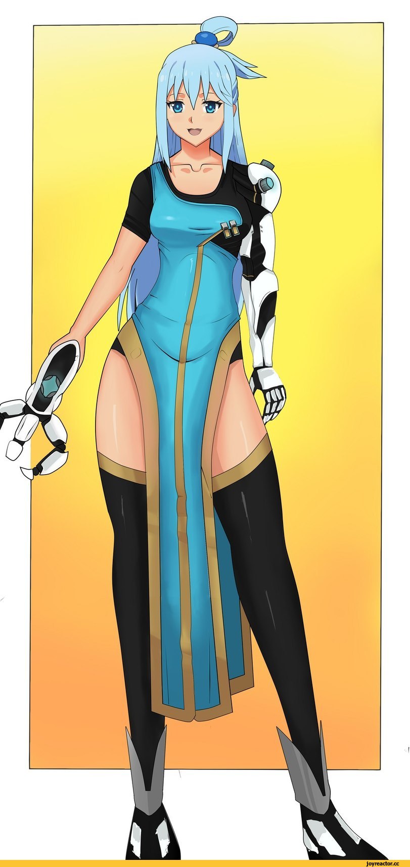 Overwatch art, Overwatch, Blizzard, фэндомы, crossover, Symmetra, Aqua (KonoSuba), KonoSuba, Anime
