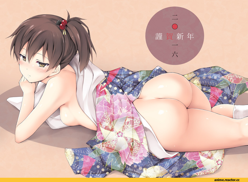 Kaga (Kantai Collection), Kantai Collection, Anime Ero, ruschuto, oshiri, Anime