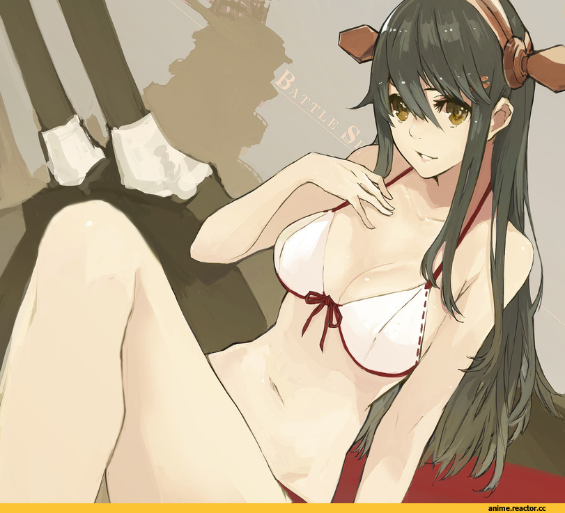 Haruna (Kantai Collection), Kantai Collection, bobhit, Anime Art, Anime Ero Swim, Anime Ero, Anime