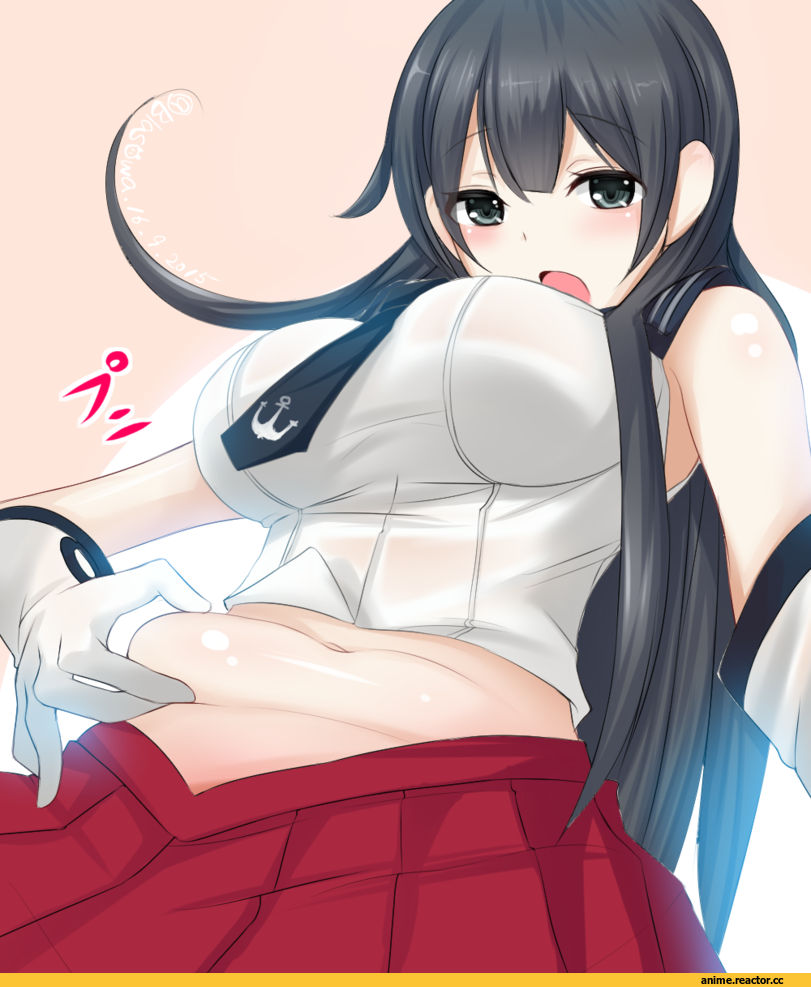 Agano, Kantai Collection, blasowa, Anime Ero, Anime