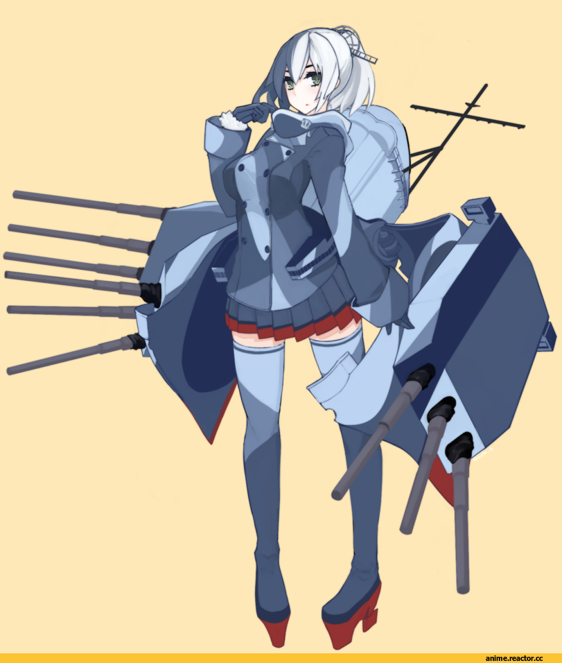 USS Enterprise (CV-6), uss missouri (bb-63), Kantai Collection, Anime Original, Anime Art, mikoto (oi plus), Kantai Original, Anime
