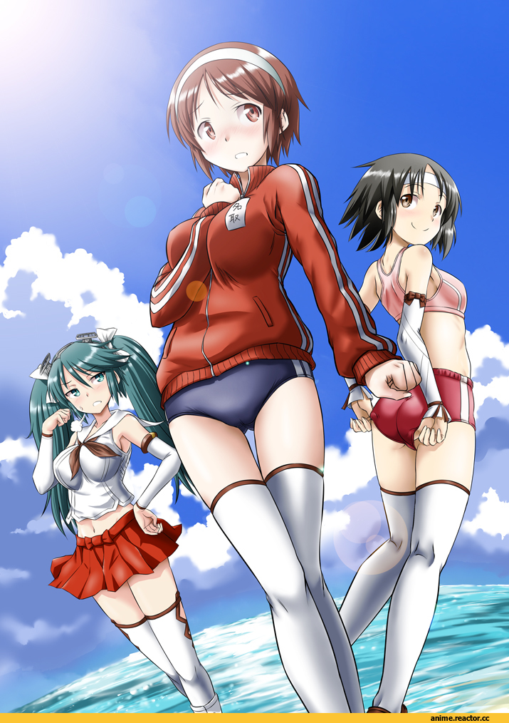 Nagara, Kantai Collection, Isuzu (Kantai Collection), Natori, masamurai, Anime