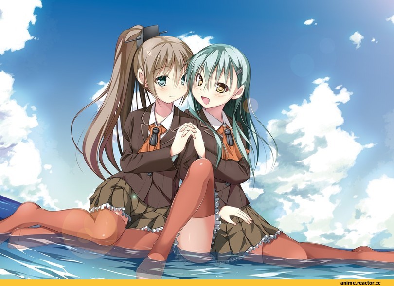 Suzuya (Kantai Collection), Kantai Collection, Kumano (Kantai Collection), Anime Art, sanada ikki, Anime