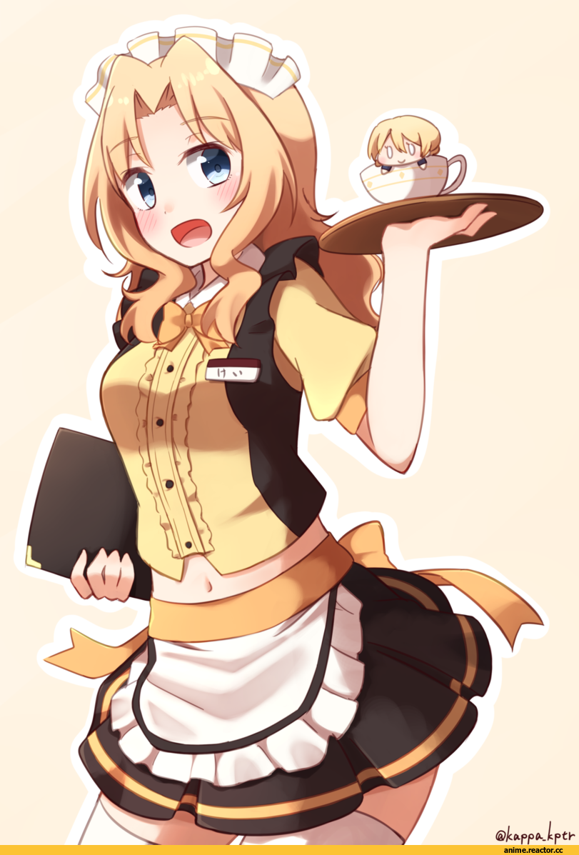 Girls und Panzer, Darjeeling, Maid, kapatarou, Anime