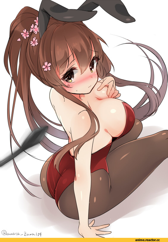 Yamato (Kantai Collection), Kantai Collection, kuritomo, Bunnysuit, Usagimimi, Animal Ears, Anime