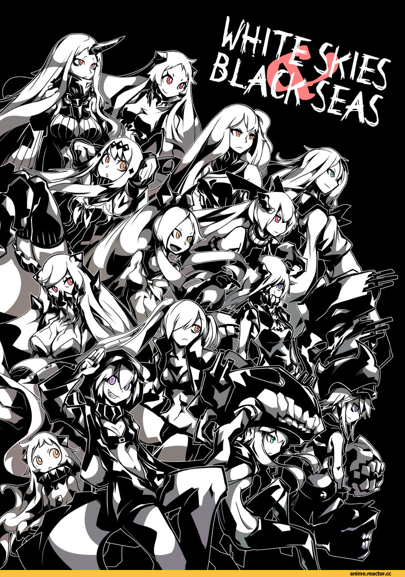 Aircraft Carrier Oni, Airfield Hime, Destroyer Hime, Midway Hime, Northern Ocean Hime, Re-class Battleship, Seaport Hime, Ta-class Battleship, Wo-Class Aircraft Carrier , Monochrome (Anime), Anime, Anime Art, Kantai Collection, armored aircraft carrier oni, Anchorage Oni, southern ocean oni, Ne-Class Heavy Cruiser, Aircraft Carrier Water Oni, deel (rkeg)