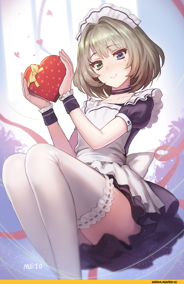 Meto31, Anime Art, Takagaki Kaede, Idolmaster, Maid, Anime