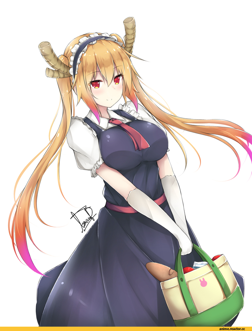 Kobayashi-san Chi no Maid Dragon, Tooru (MaiDragon), Dragon Girl (Anime), Monster Girl (Anime), Maid, linez, Anime