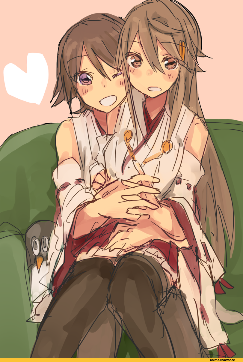 Hiei, Kantai Collection, Haruna (Kantai Collection), Shoujo Ai, Anime