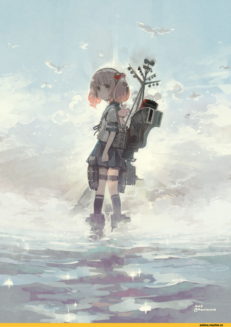 Sazanami (Kantai Collection), Kantai Collection, konno takashi (frontier pub), Anime Paint, Anime Art, Anime