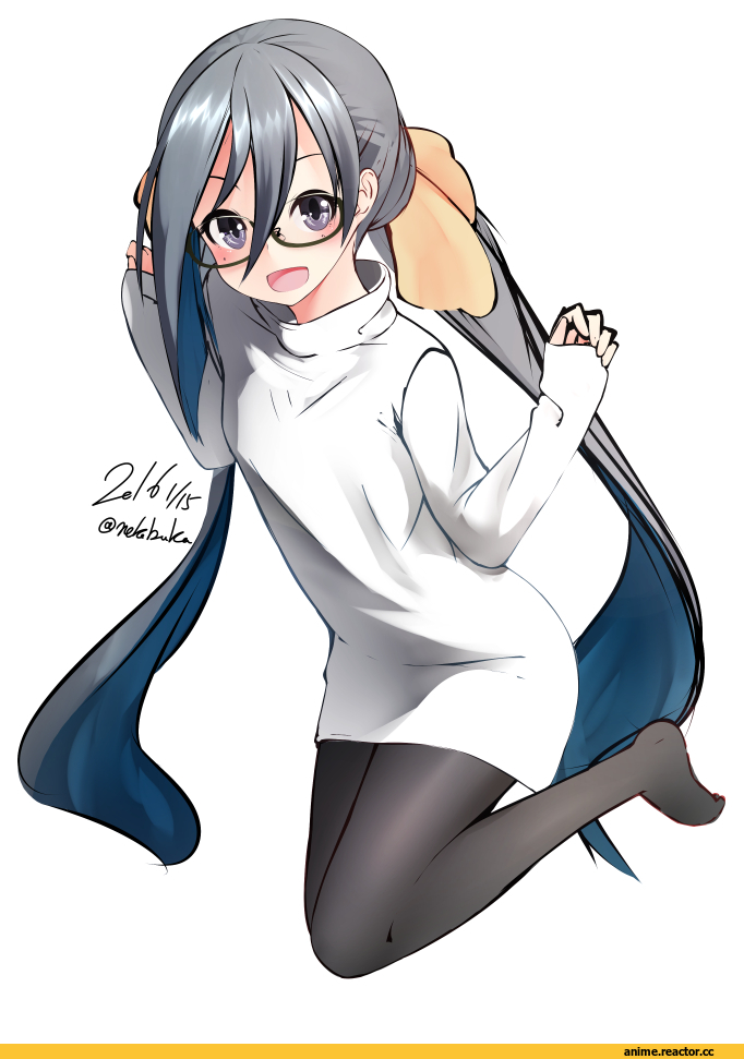 Kantai Collection, Kiyoshimo (Kantai Collection), Nekobaka, Anime Art, Megane, Anime