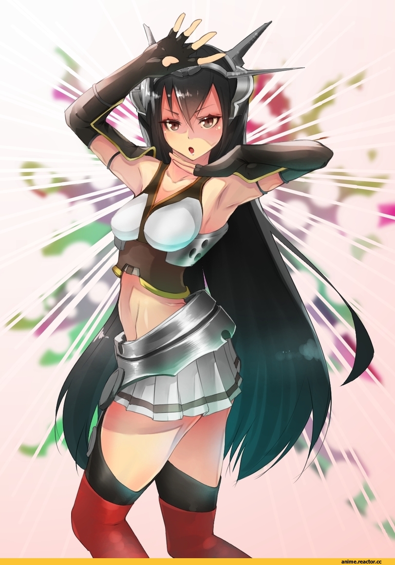 Nagato (Kantai Collection), Kantai Collection, Anime Art, smile (qd4nsvik), JoJo no Kimyou na Bouken, crossover, Anime