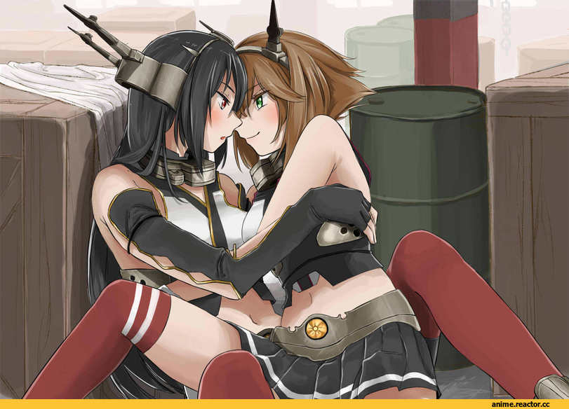 kento1102, nagato, Kantai Collection, Mutsu, Shoujo Ai, Anime