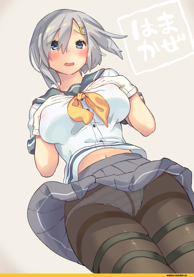 Hamakaze (Kantai Collection), Kantai Collection, ichirou (b-led), Adult pantsu, Anime Ero, Anime