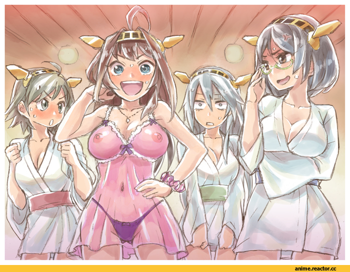 Kongou (Kantai Collection), Kantai Collection, Hiei, Kirishima (Kantai Collection), Haruna (Kantai Collection), Anime Ero Oppai, Anime Ero, Adult pantsu, Anime