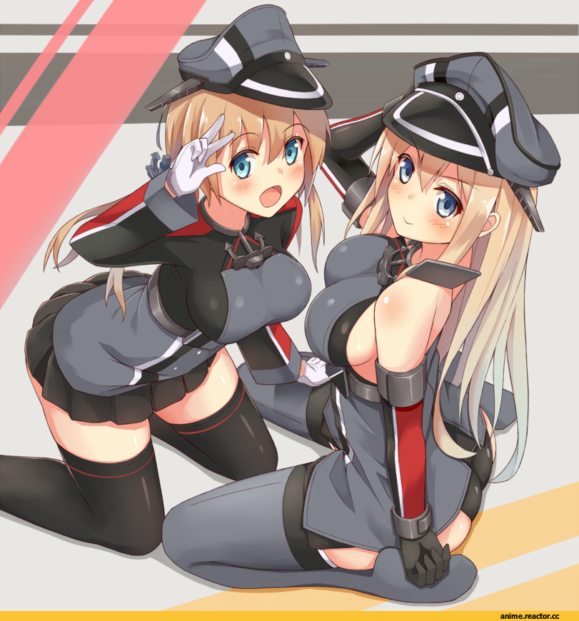 higejii, Bismarck (Kantai Collection), Kantai Collection, Prinz Eugen (Kantai Collection), Anime Adult pantsu, Anime Ero, Anime