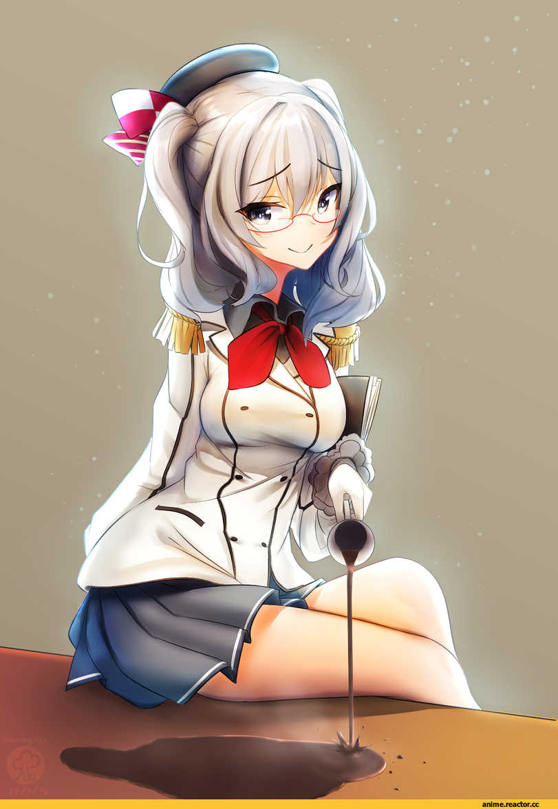 Kashima (Kantai Collection), Kantai Collection, Megane, nekodayo22, Anime