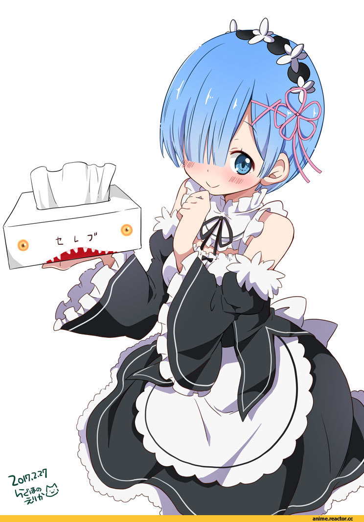 Re Zero Kara Hajimeru Isekai Seikatsu, Rem (re zero), ragho no erika, Anime Art, Maid, Anime