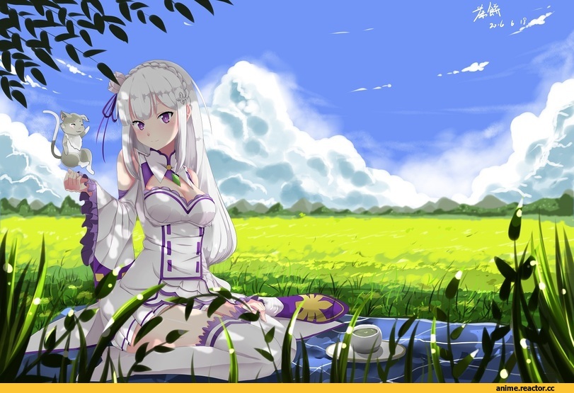 Re Zero Kara Hajimeru Isekai Seikatsu, Emilia (re zero), miosuper, Pack (re zero), Anime
