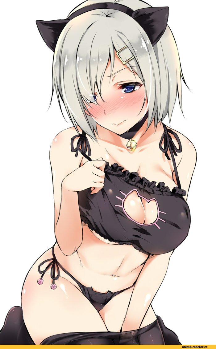 Hamakaze (Kantai Collection), Kantai Collection, Nironiro, Anime Adult pantsu, Anime Ero, nekomimi, Animal Ears, Cat Keyhole Bra, Anime