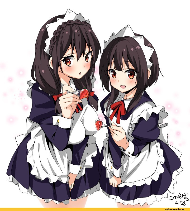 Megumin, KonoSuba, misu kasumi, Yunyun (KonoSuba), Maid, Anime