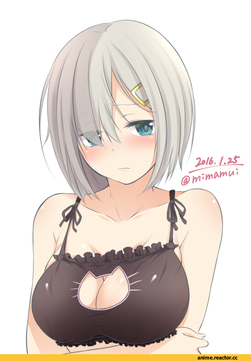 Hamakaze (Kantai Collection), Kantai Collection, mimamui, Cat Keyhole Bra, Anime