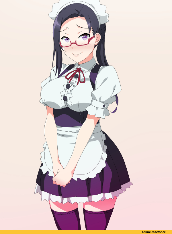 Demi-chan wa Kataritai, Satou Sakie, poncho s, Maid, Megane, Anime
