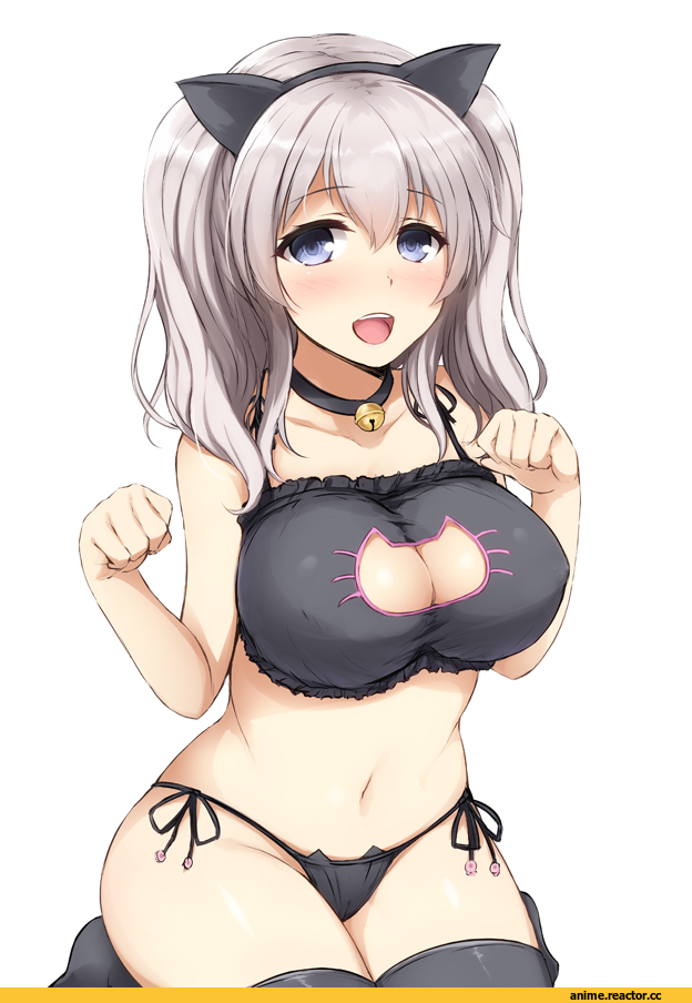 Kashima (Kantai Collection), Kantai Collection, Cat Keyhole Bra, Anime Ero, don (29219), nekomimi, Animal Ears, Anime