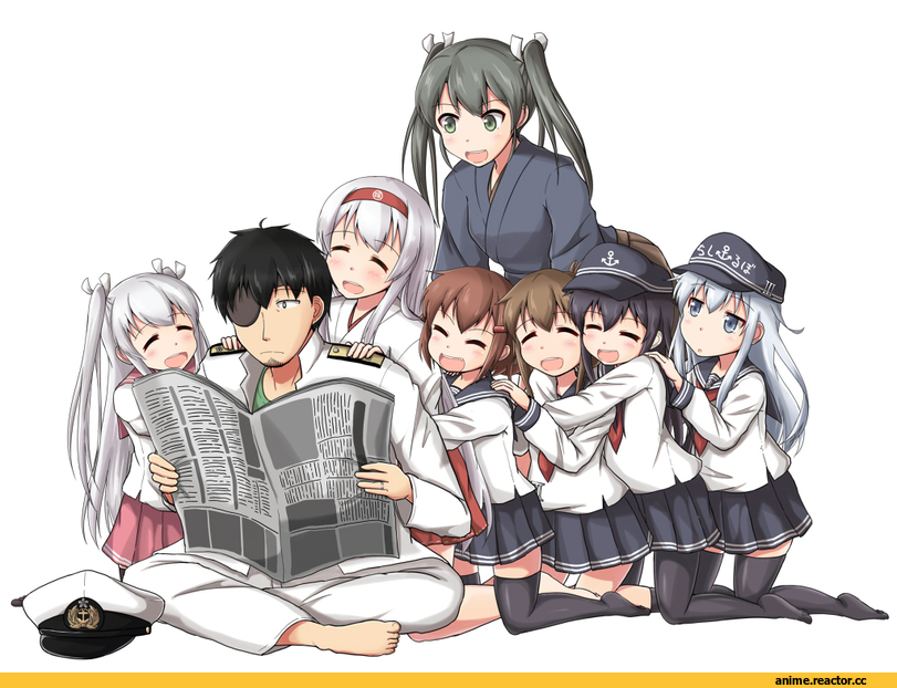 Kantai Collection, Admiral (Kantai Collection), Akatsuki, Inazuma (Kantai Collection), Ikazuchi, Hibiki (Kantai Collection), Zuikaku, Shoukaku, yukimi unagi, Anime