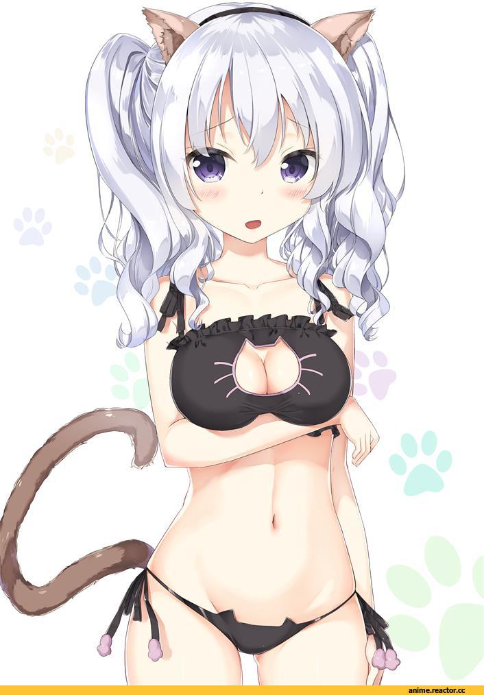 Kashima (Kantai Collection), Kantai Collection, Cat Keyhole Bra, Anime Ero, nekomimi, Animal Ears, rong yi tan, Anime