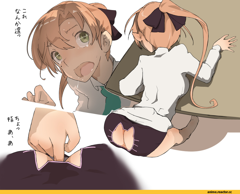 Kantai Collection, Akigumo, Anime Ero, Cat Keyhole Bra, Anime
