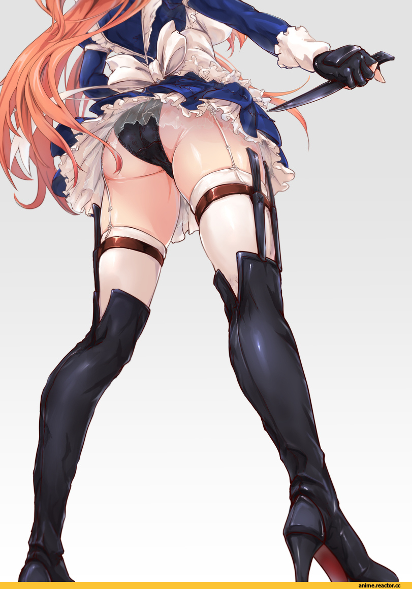 Anime Art, Tori@Gununu, Maid, Опасные Няшки, Anime Няши, Adult pantsu, Anime Ero, oshiri, Anime