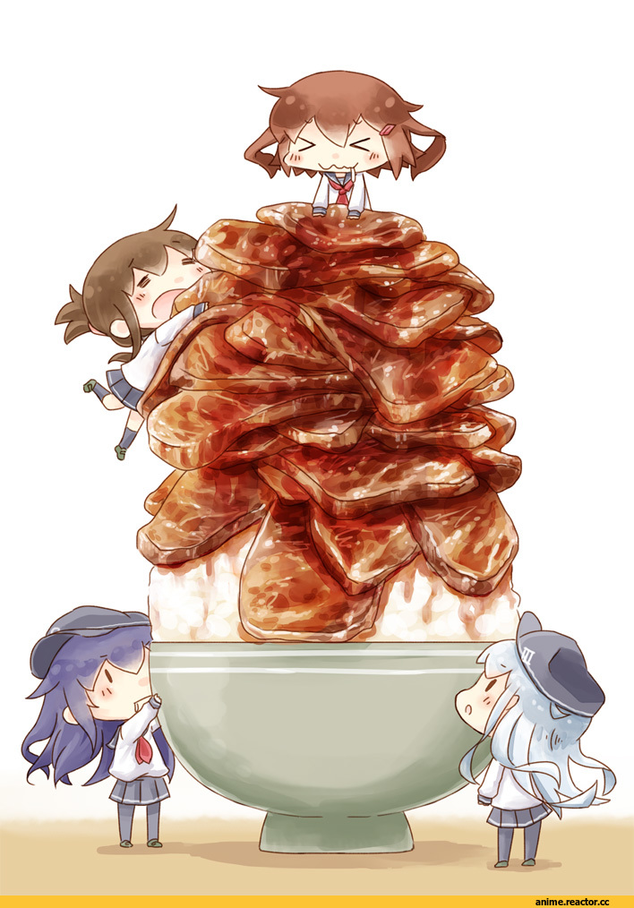 Kantai Collection, Akatsuki, Ikazuchi, Inazuma (Kantai Collection), Hibiki (Kantai Collection), hinata yuu, Anime