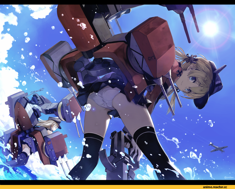 Adult pantsu, Anime Ero, Bismarck (Kantai Collection), Kantai Collection, Prinz Eugen, amagai tarou, Anime