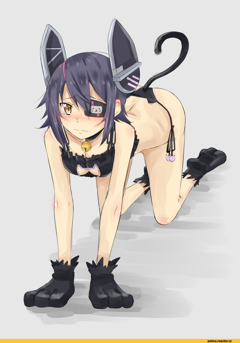 tenryuu (kantai collection), Kantai Collection, Anime Ero, Cat Keyhole Bra, Anime