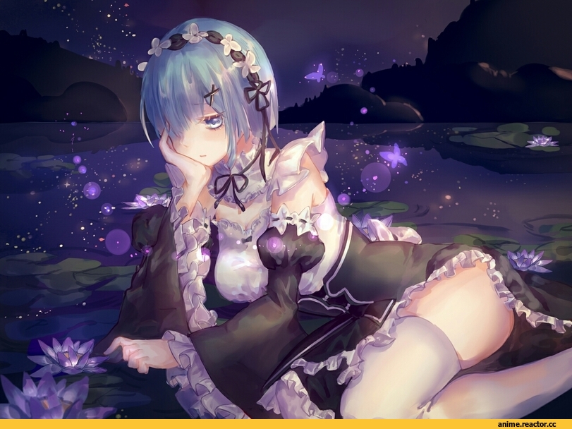 Re Zero Kara Hajimeru Isekai Seikatsu, Rem (re zero), wu wen, Anime Art, Anime Paint, Large Breasts (Anime), Maid, Anime