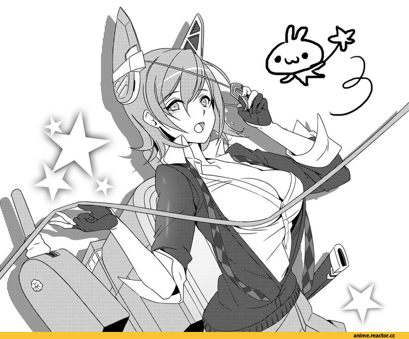 Tenryuu, Kantai Collection, Monochrome (Anime), Anime Art, Anime