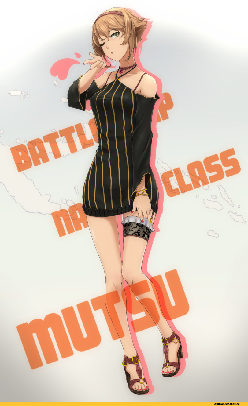 Mutsu, Kantai Collection, noica, Anime