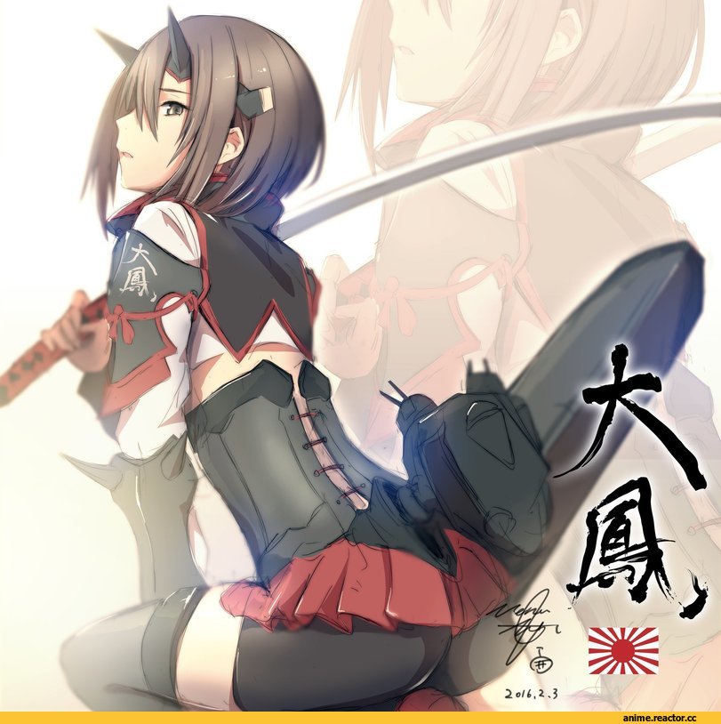 Taihou, Kantai Collection, Anime Art, merontomari, Anime