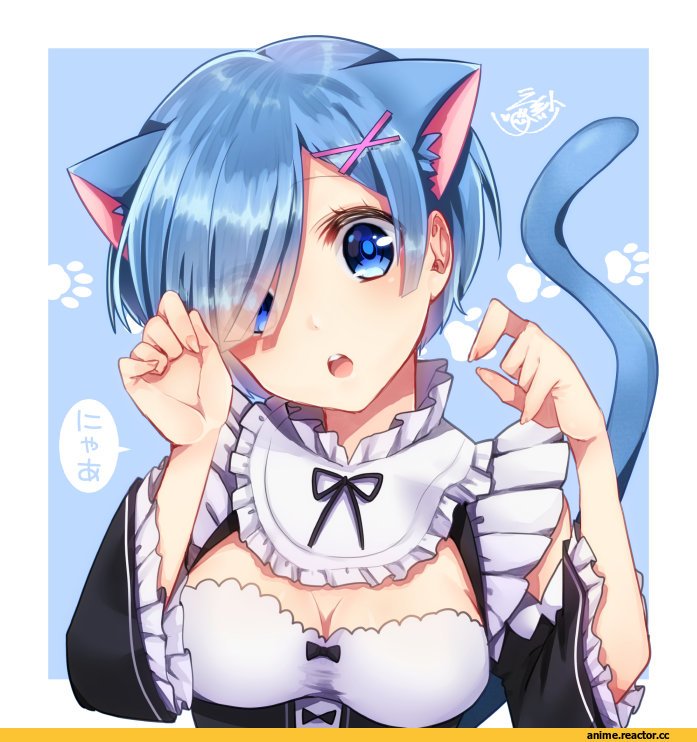 Rem (re zero), Re Zero Kara Hajimeru Isekai Seikatsu, nekomimi, Animal Ears, Anime