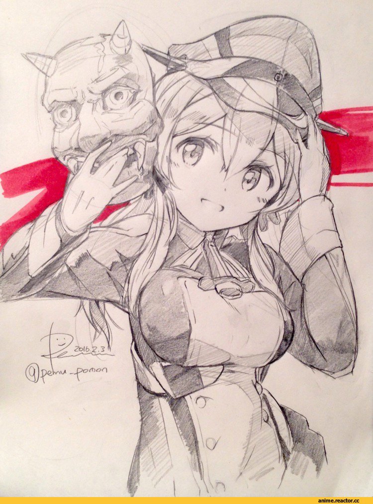 pomon illust, Prinz Eugen (Kantai Collection), Kantai Collection, Anime Paint, Anime Art, Anime