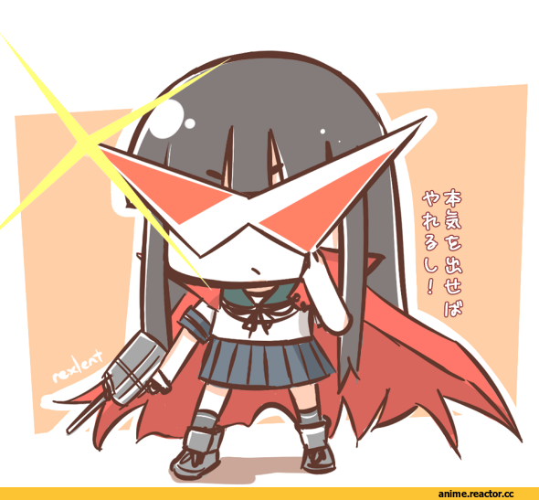 Hatsuyuki (Kantai Collection), Kantai Collection, Tengen Toppa Gurren Lagann, crossover, Anime Art, rexlent, Anime
