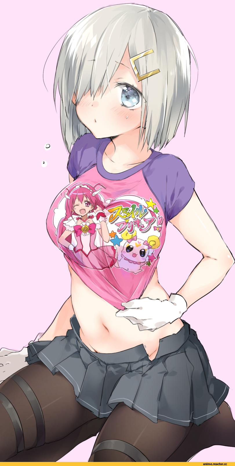 sino (sionori), Hamakaze (Kantai Collection), Kantai Collection, cure happy, candy (smile precure!), Smile precure!, Precure, crossover, Anime