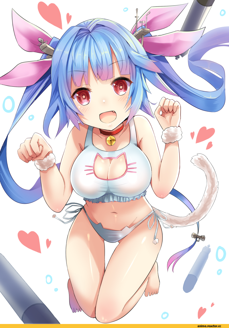 I-19, Kantai Collection, Cat Keyhole Bra, Anime Ero, u rin, Anime