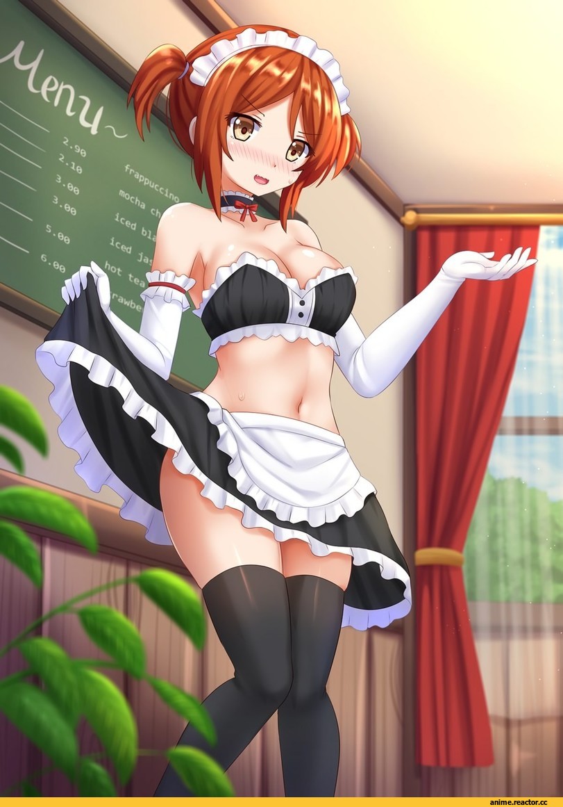 Kazenokaze, Anime Art, AO, Maid, Anime