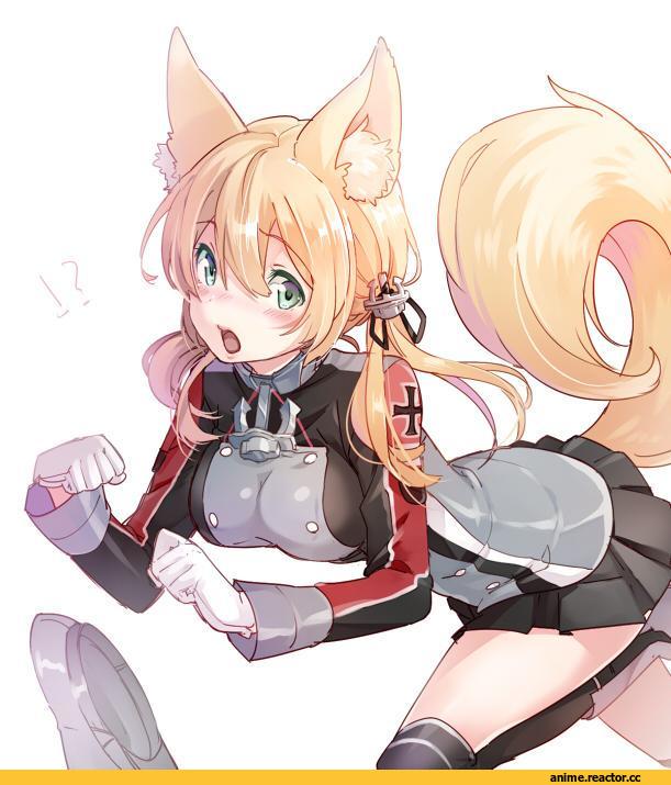 shuri, Prinz Eugen, Kantai Collection, Kitsunemimi, Animal Ears, Anime